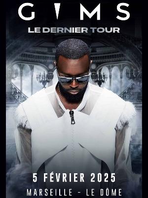 Gims – Le Dernier Tour
Culture Concerts - Opéras - Soirées Rap, Rnb, Soul Concert
Mercredi 5 février 2025 à 20h.
Le Dôme