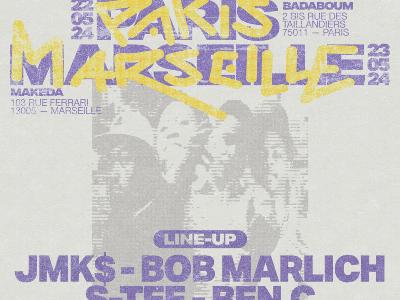 Rap’Lab #4 : JMK$ – Bob Marlich – Ben.C – S-Tee

Culture Concerts - Opéras - Soirées Rap, Rnb, Soul Concert

Jeudi 23 mai 2024 à 20h.

Le Makeda