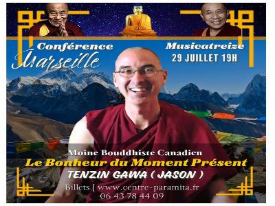 Conférence du moine bouddhiste canadien Tenzin Gawa

Culture Conférences - Débats Religieux Conférence / Débat / Rencontre

Lundi 29 juillet 2024 à 19h.

Centre Paramita