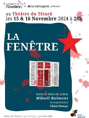 La Fenêtre

Culture Théâtre - Café-théâtre Café-théâtre

Du vendredi 15 au samedi 16 novembre 2024 à 20h.

Théâtre Le Têtard