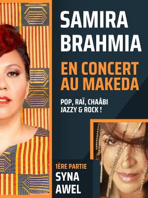 Samira Brahmia + 1ere partie Syna Awel - Culture Concerts - Opéras - Soirées Musique du monde Jazz et blues Pop musique Rock Concert - Le Makeda - Spectacle-Marseille - Sortir-a-Marseille