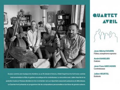 Quartet Avril - Culture Concerts - Opéras - Soirées Jazz et blues Concert - Roll'Studio - Spectacle-Marseille - Sortir-a-Marseille