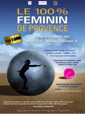 Le 100% Féminin de’ Provence - Sports et loisirs Sport Sport divers Pétanque Compétition sportive - Esplanade Gisèle Halimi - Spectacle-Marseille - Sortir-a-Marseille