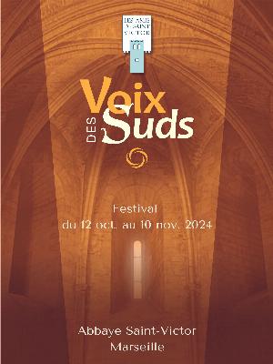 Festival Voix des Suds

Culture Festivals - Fêtes Concerts - Opéras - Soirées Art lyrique Chorale Chants polyphoniques Festival Concert

Samedi 12 octobre 2024.

Du vendredi 18 au dimanche 20 octobre 2024.

Mardi 22 octobre 2024.

Dimanche 27 octobre 2024.

Dimanche 3 novembre 2024.

Lundi 11 novembre 2024.

Abbaye Saint-Victor