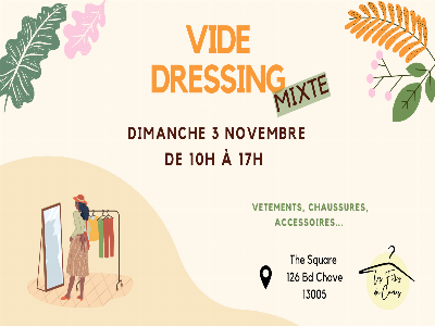 Vide dressing - Foires, salons, marchés Foires et salons Vide-greniers Mode Vide greniers Braderie - 126 Bd Chave - Spectacle-Marseille - Sortir-a-Marseille